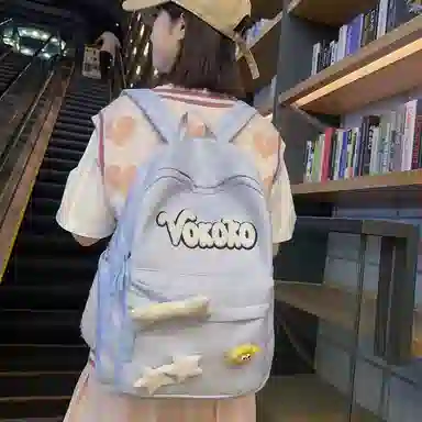 行途 可爱校园小清新质感甜酷旅行潮流轻便 牛津布 双肩包 常规 女款 黑色/红色/白色/黄色/蓝色