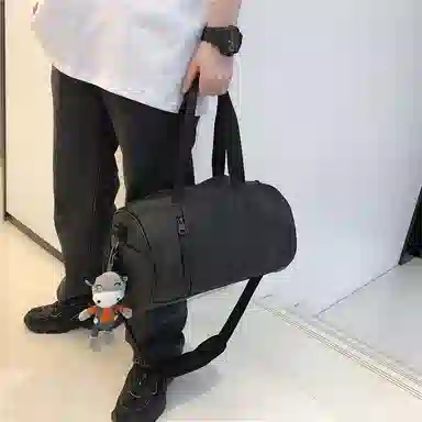 行途 大容量百搭 牛津布 健身包 大号 男女同款情侣款 绿色/灰色/黑色