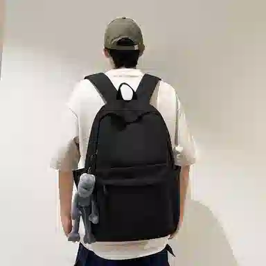 行途 旅行轻便简约校园学院大容量高中大学生 双肩包 男女同款情侣款 多色 尼龙