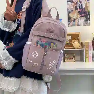 行途 塔丝隆大容量高级感学生书包轻便 尼龙 痛包 小号大号 男女同款情侣款 多色