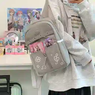 行途 塔丝隆大容量高级感学生书包轻便 尼龙 痛包 小号大号 男女同款情侣款 多色