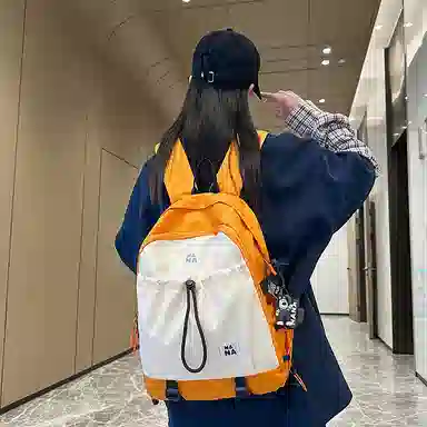 行途 潮流简约小众设计大容量 尼龙 双肩包 男女同款情侣款 多色