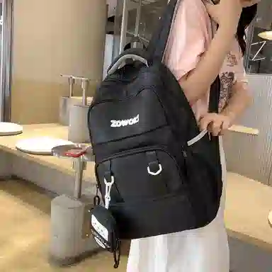 行途 大容量简约时尚大学生休闲旅行 背包双肩包 男女同款情侣款 多色 尼龙