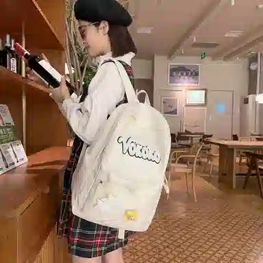 行途 可爱校园小清新质感甜酷旅行潮流轻便 牛津布 双肩包 常规 女款 黑色/红色/白色/黄色/蓝色