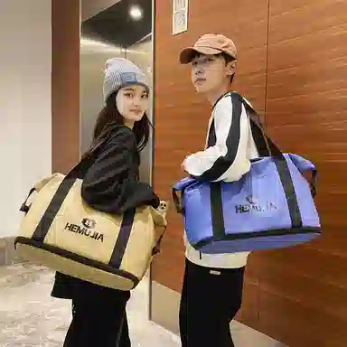 行途旅行包女短途大容量扩容健身包干湿分离尼龙手提斜挎包训练运动背包男女