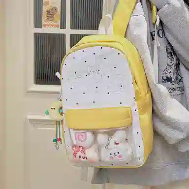 行途 高颜值可爱日系痛包学院透明 尼龙 双肩包 女款 多色
