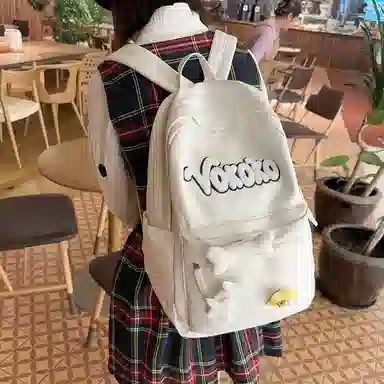 行途 可爱校园小清新质感甜酷旅行潮流轻便 牛津布 双肩包 常规 女款 黑色/红色/白色/黄色/蓝色