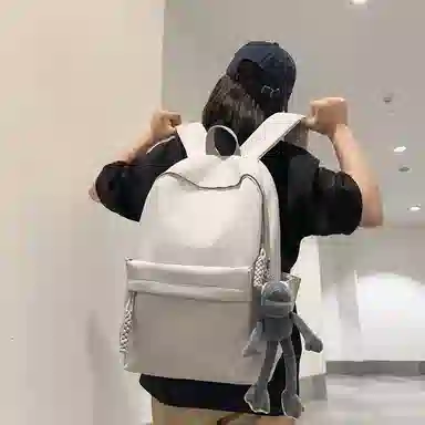 行途 旅行轻便简约校园学院大容量高中大学生 双肩包 男女同款情侣款 多色 尼龙