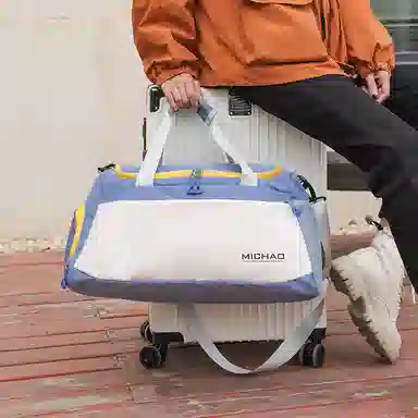 行途 大容量干湿分离 牛津布 健身包 大号 男女同款情侣款 蓝色/绿色/白色/粉色/黑色