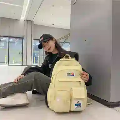 行途 日系轻便 尼龙 双肩包 男女同款情侣款 多色