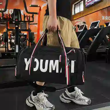 行途 休闲时尚干湿分离短途 尼龙 旅行包 常规 男女同款情侣款 黑色/粉色/卡其色/红色