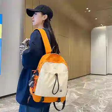 行途 潮流简约小众设计大容量 尼龙 双肩包 男女同款情侣款 多色