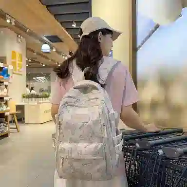 行途 小熊休闲时尚背包 尼龙 双肩包 女款 多色