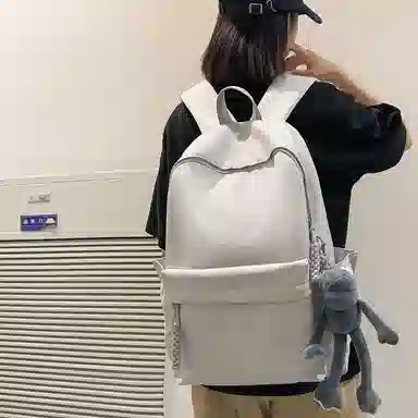 行途 旅行轻便简约校园学院大容量高中大学生 双肩包 男女同款情侣款 多色 尼龙