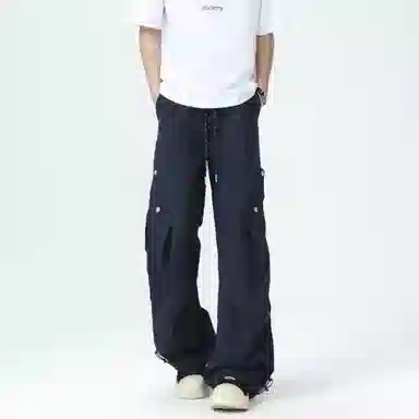 悍戈 美式高街潮流宽松百搭机能风防水速干伞兵裤休闲裤 男女同款