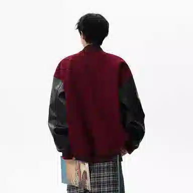 KNOCKSPARK Racing Embroidered Bomber Jacket