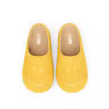 SMILEY Yellow Clog Mule
