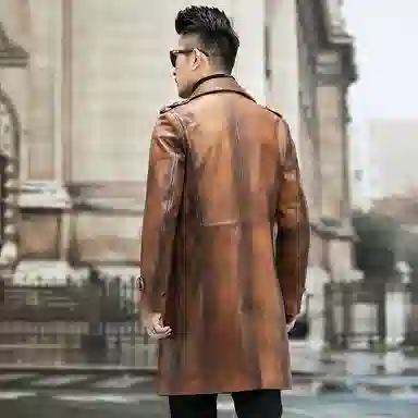 BANGBOY X IZTION Leather Trench Coat
