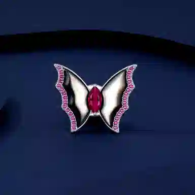 法思梵 蝴蝶之恋系列 个性别致浪漫小众轻奢高级时尚简约百搭气质 精致优雅设计感温柔 合金 胸针 女款