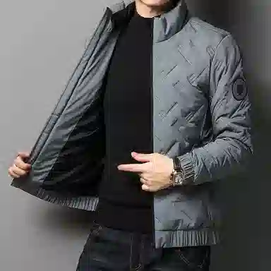 金盾 大码秋冬季外套休闲舒适百搭棉服 男款