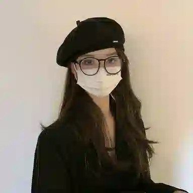 杨同学 经典纯色毛呢金属小标显脸小 涤纶 贝雷帽 女款