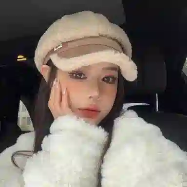 杨同学 韩版羊羔绒保暖时尚舒适显气质 腈纶 贝雷帽 女款