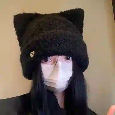 杨同学 可爱百搭保暖舒适 绒线 帽子 男女同款情侣款