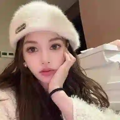 杨同学 复古时尚毛绒保暖 腈纶 贝雷帽 女款 多色