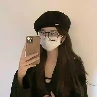 杨同学 经典纯色毛呢金属小标显脸小 涤纶 贝雷帽 女款