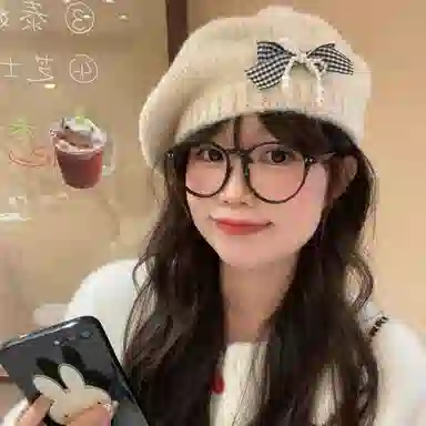 杨同学 韩版甜美蝴蝶结保暖#好运 涤纶 贝雷帽 女款