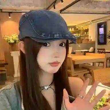 杨同学 复古牛仔英伦风文艺复古 涤纶 贝雷帽 男女同款情侣款 浅蓝/中蓝/深蓝/黑色