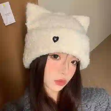 杨同学 可爱百搭保暖舒适 绒线 帽子 男女同款情侣款