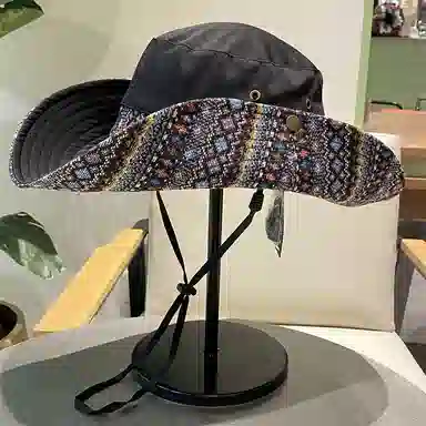 杨同学 复古民族风户外大帽檐遮阳防晒 涤纶 渔夫帽 女款 多色可选