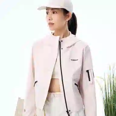 探路者  户外休闲运动  山地多用途徒步 防水防风冲锋衣 女款