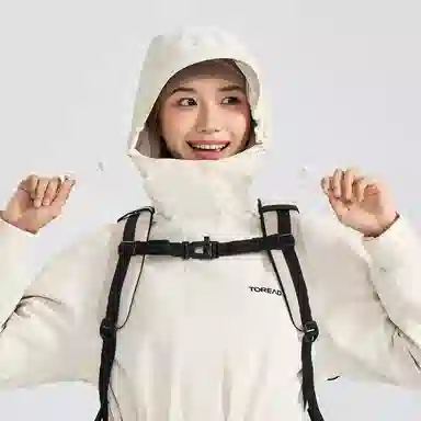 探路者  户外登山两件套  防水耐磨保暖二合一套绒冲锋衣 女款