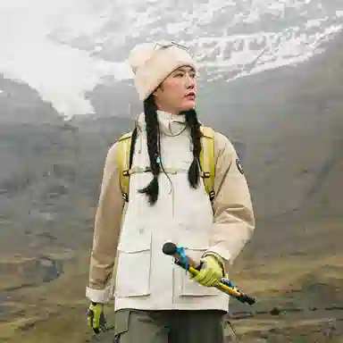 探路者  户外登山两件套  防水耐磨保暖二合一套绒冲锋衣 女款