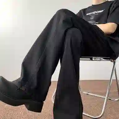 悍戈 美式高街复古风百搭垂感休闲裤牛仔裤 男女同款