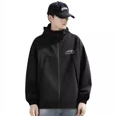 图兰朵  山地户外登山运动休闲宽松连帽百搭夹克外套软壳  防水防风冲锋衣 男女同款