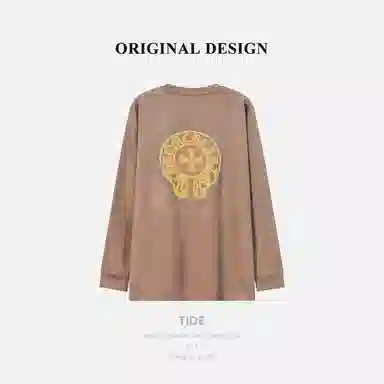 乱步 字母刺绣美式圆领卫衣 男女同款