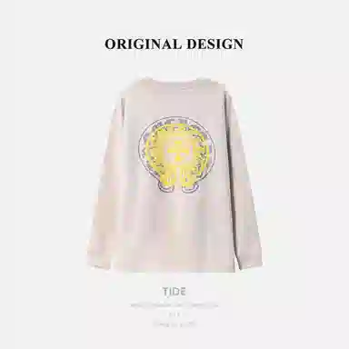 乱步 字母刺绣美式圆领卫衣 男女同款