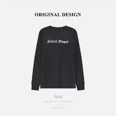 乱步 字母刺绣美式圆领卫衣 男女同款