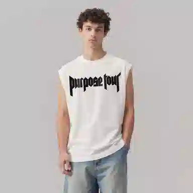 乱步 纯棉薄款宽松运动坎肩背心 男女同款