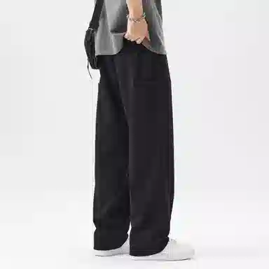 帝狼牛 美式高街宽松舒适系带潮流时尚复古百搭休闲裤 男女同款