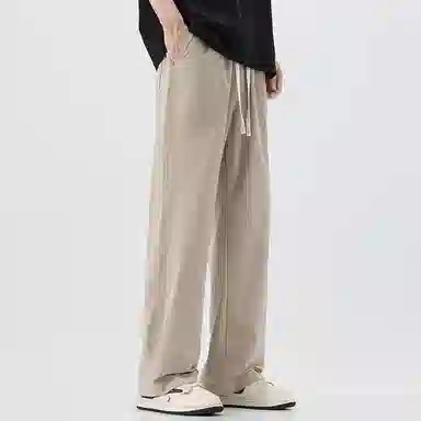 帝狼牛 美式潮牌宽松直筒运动休闲裤 男女同款