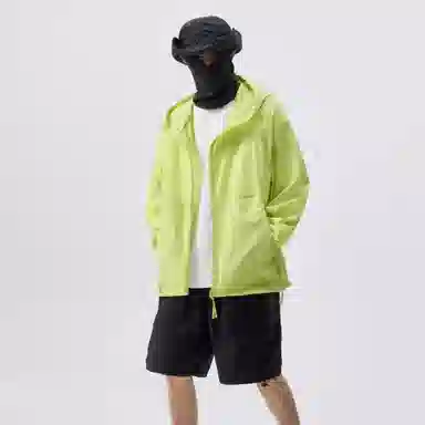 帝狼牛 冰丝凉感大帽檐舒适亲肤速干百搭时尚防紫外线轻薄透气轻量化户外通勤日系机能工装风长袖速干防晒服 男女同款