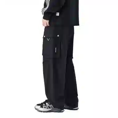 帝狼牛 潮牌裤装多口袋美式直筒宽松重工洗水休闲工装裤 男女同款