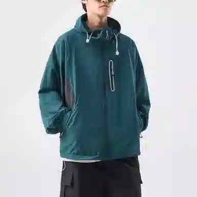 帝狼牛 宽松潮牌山系轻薄户外连帽长袖透气防紫外线防晒服 男女同款