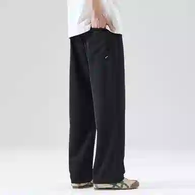 帝狼牛 宽松直筒纯色百搭简约垂感高级感港风休闲裤 男女同款