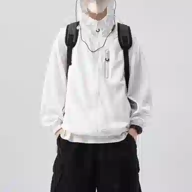 帝狼牛 宽松潮牌山系轻薄户外连帽长袖透气防紫外线防晒服 男女同款