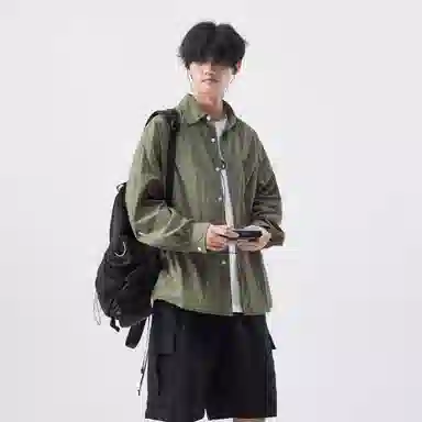 帝狼牛 山系户外翻领宽松舒适落肩防晒服 男女同款